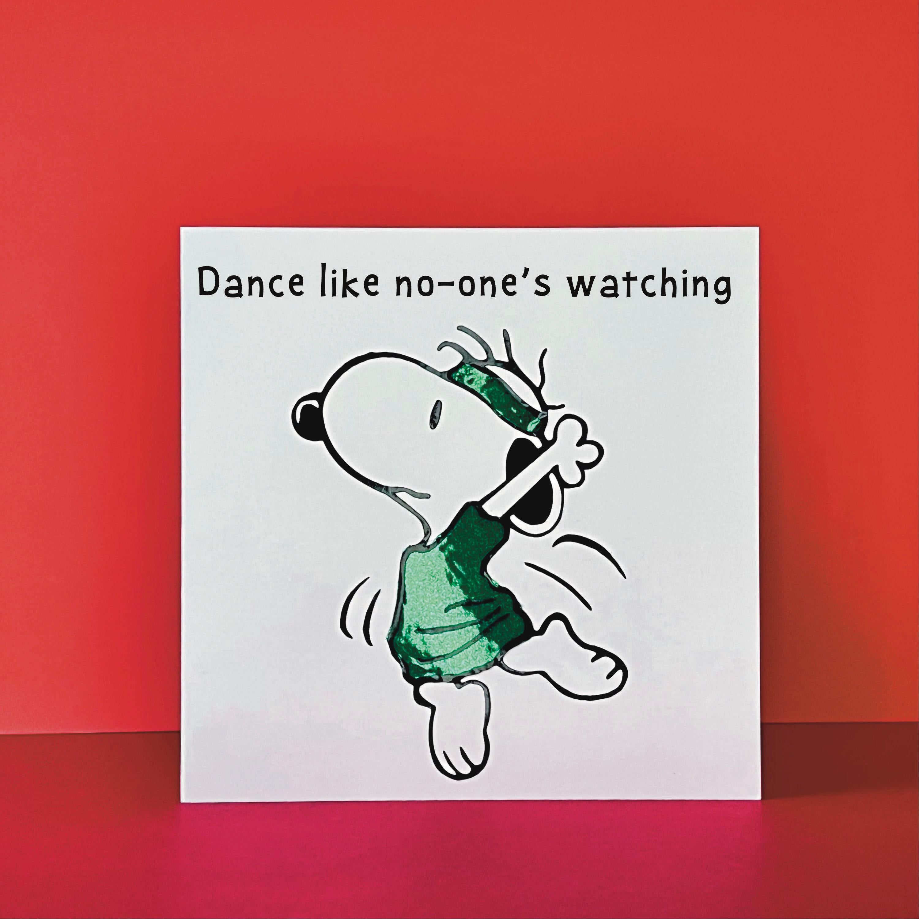 "Dance yourself dizzy"