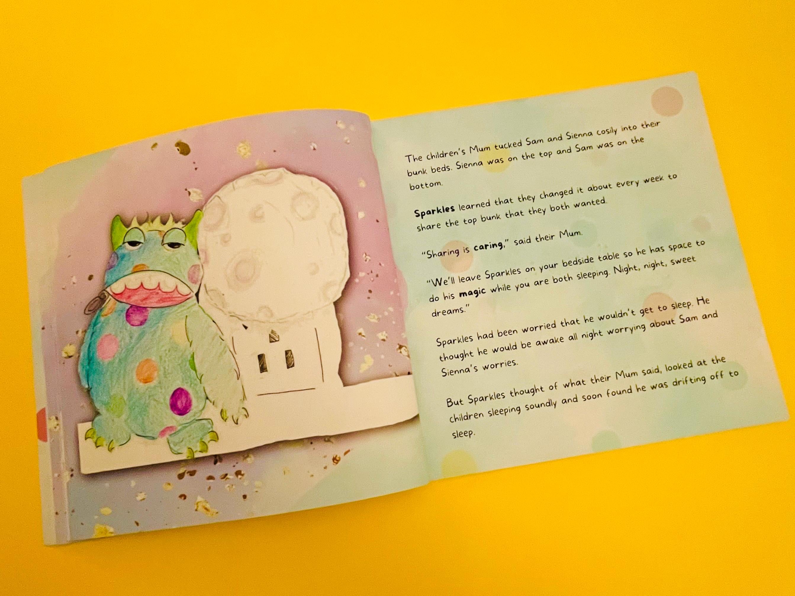 Sparkles the Worry Monster by Rosie Skye Easton