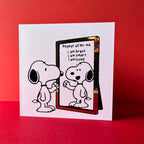 Snoopy Affirmation Card | Motivational Exam Good Luck Friendship Greeting